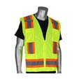 PIP-302-0500-YEL/3X            CLASS 2, SURVEYORS VEST YELLOW 3X from PIP